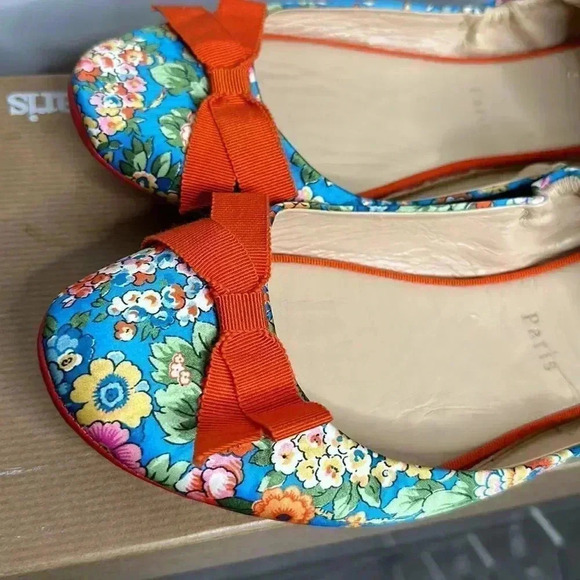 Christian Louboutin Air Loubi Silk Red Sole Ballet Flats - Picture 2 of 13